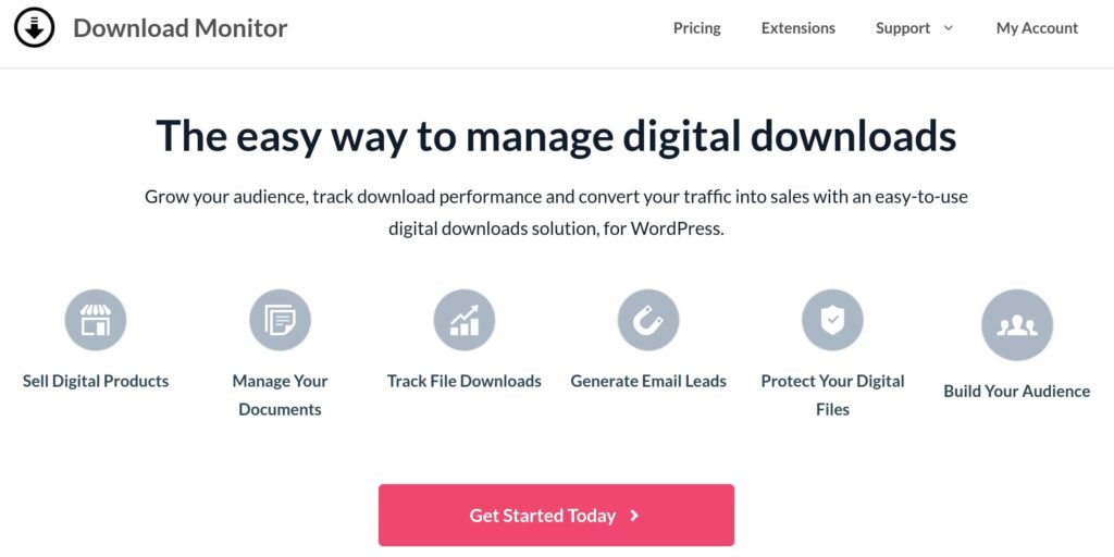 Download Monitor - a WordPress plugin to open a digital products store