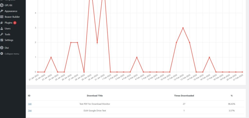 Download Monitor reports