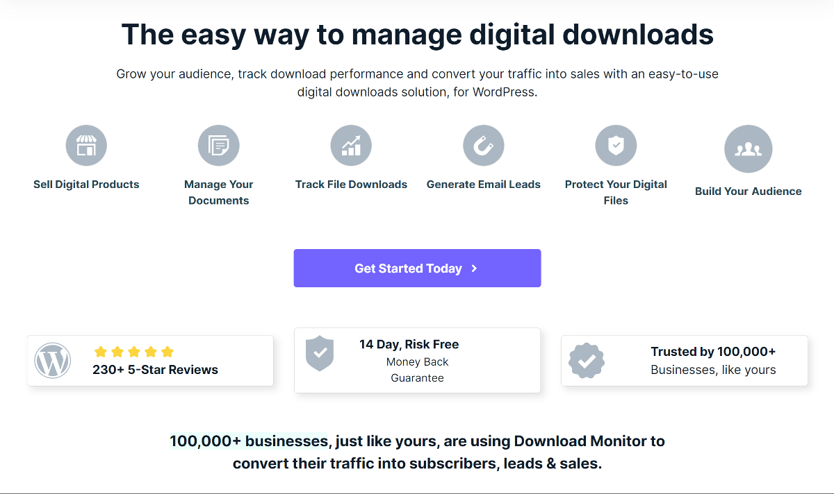 Download Monitor homepage