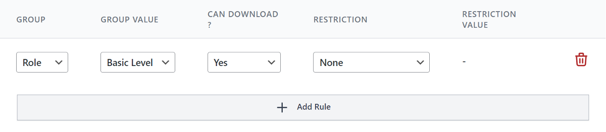 add user role rule to the file