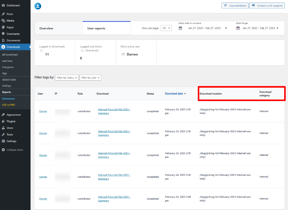 More information with enhanced metrics extension